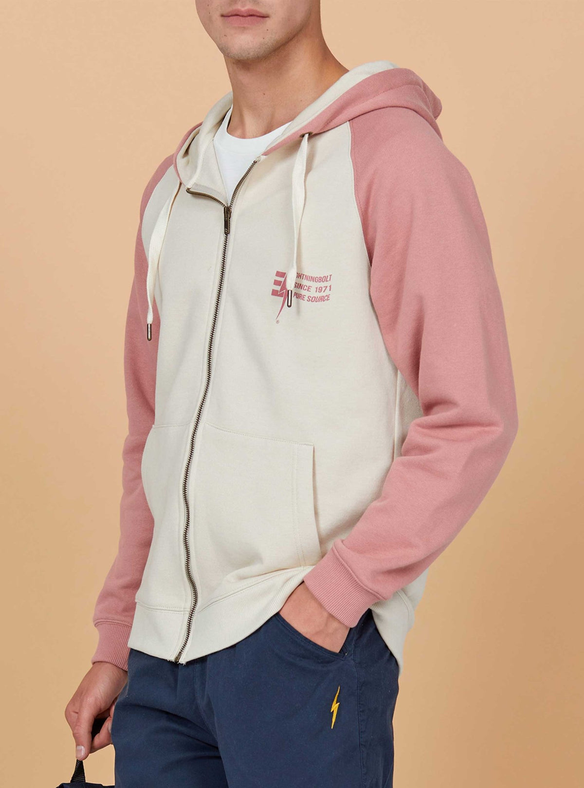 Lightning Bolt - REGULAR ZIP HOODIE WITH FRONT PRINT - 23SMAZIP002P17000S