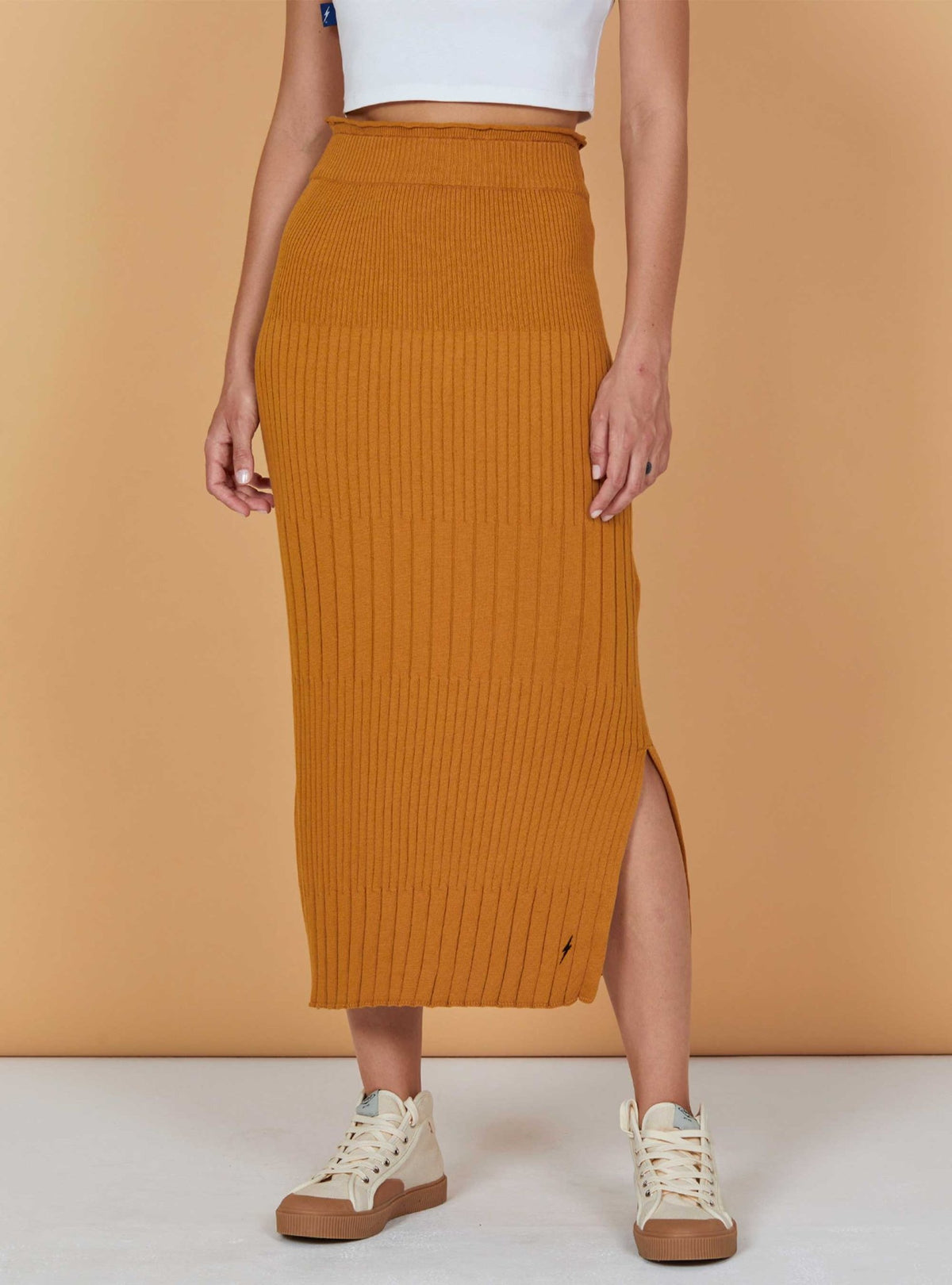 Lightning Bolt - RIB COTTON KNITTED SKIRT - 99AWOSKT001K01000S