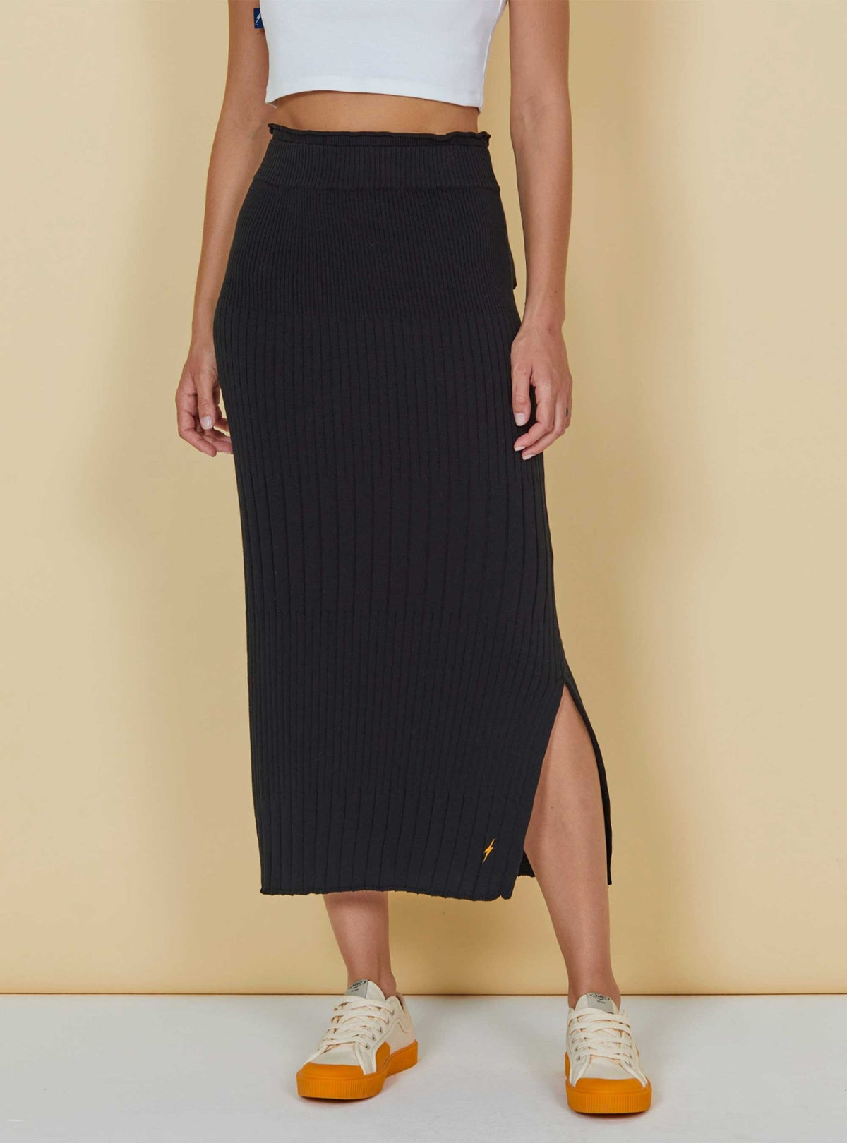 Lightning Bolt - RIB COTTON KNITTED SKIRT - 99AWOSKT001K01000S