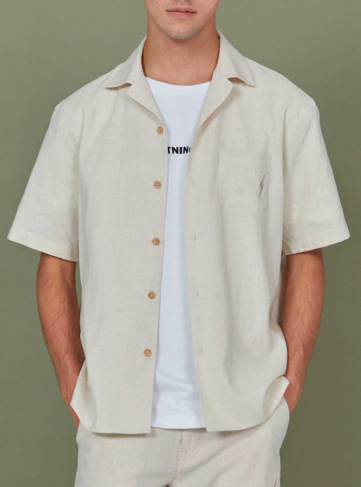 Lightning Bolt - SHORT SLEEVE LINEN SHIRT - 23SMASHI004W10000S