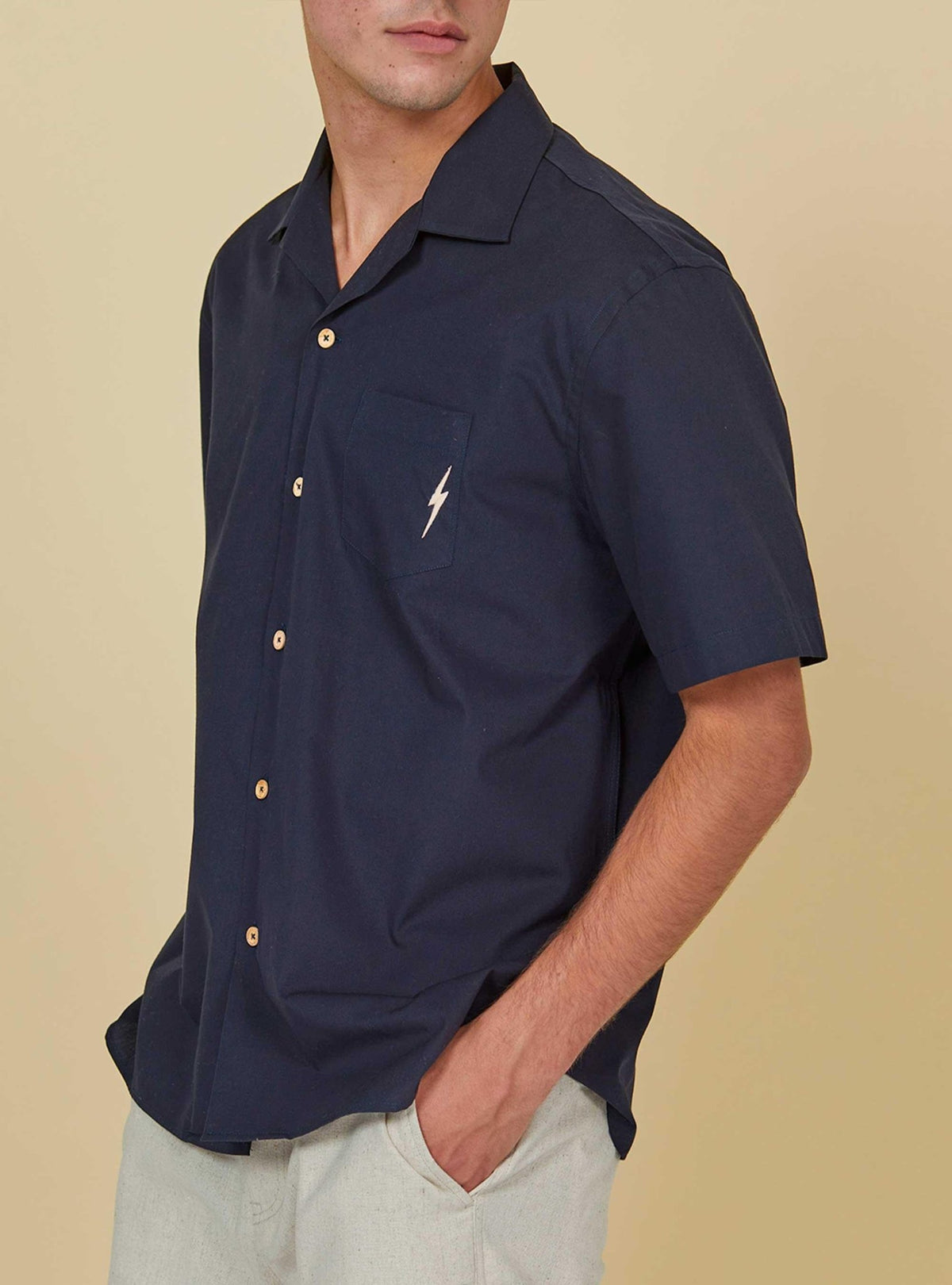 Lightning Bolt - SHORT SLEEVE HAWAIIAN SHIRT - 23SMASHI006B76000S