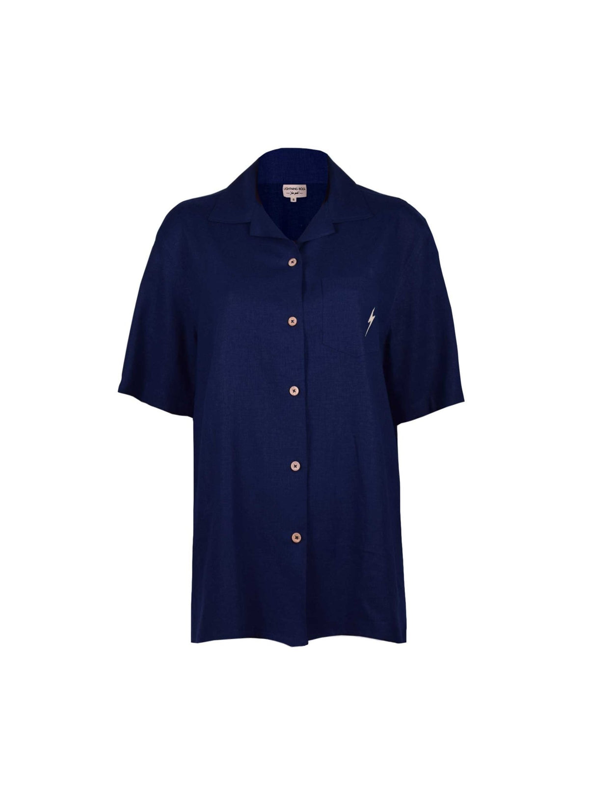 Lightning Bolt - SHORT SLEEVES REGULAR LINEN SHIRT - 23SWOSHI002B76000S