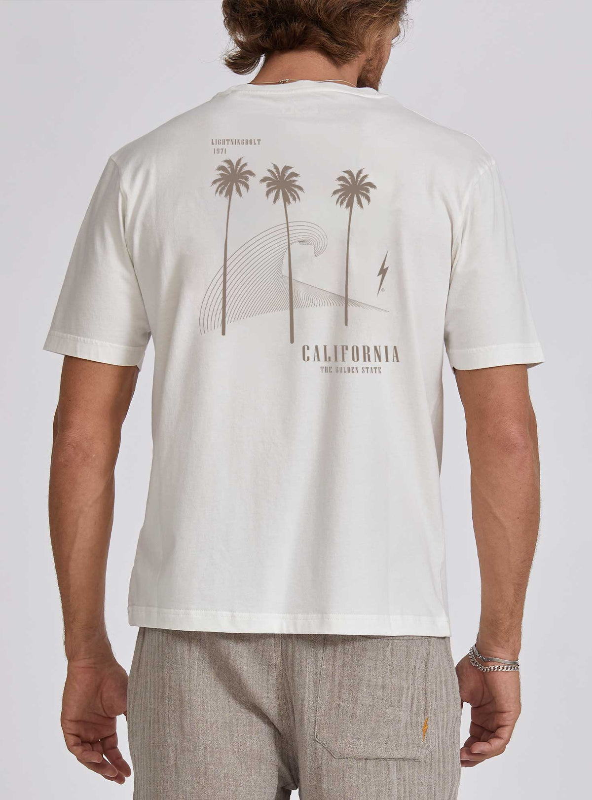 Lightning Bolt - SQUARE T - SHIRT WITH FRONT AND BACK PRINT - 24SMATST020W03000S