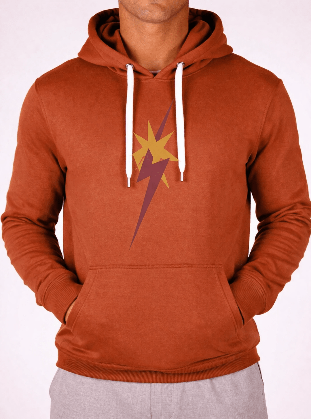 Lightning Bolt - STAR BOLT - INSPIRED HOODIE REGULAR WITH FRONT PRINT - 23WMASWH005N27000S