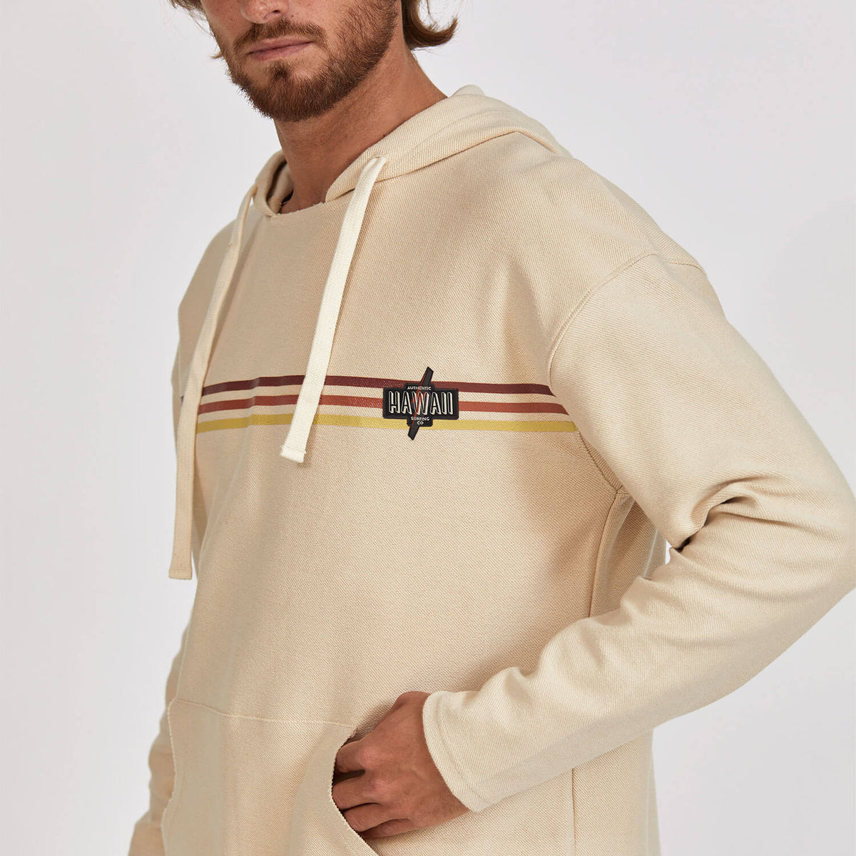 Lightning Bolt - STRIPED FRONT REGULAR HOODIE - 24SMASWH003W10000M