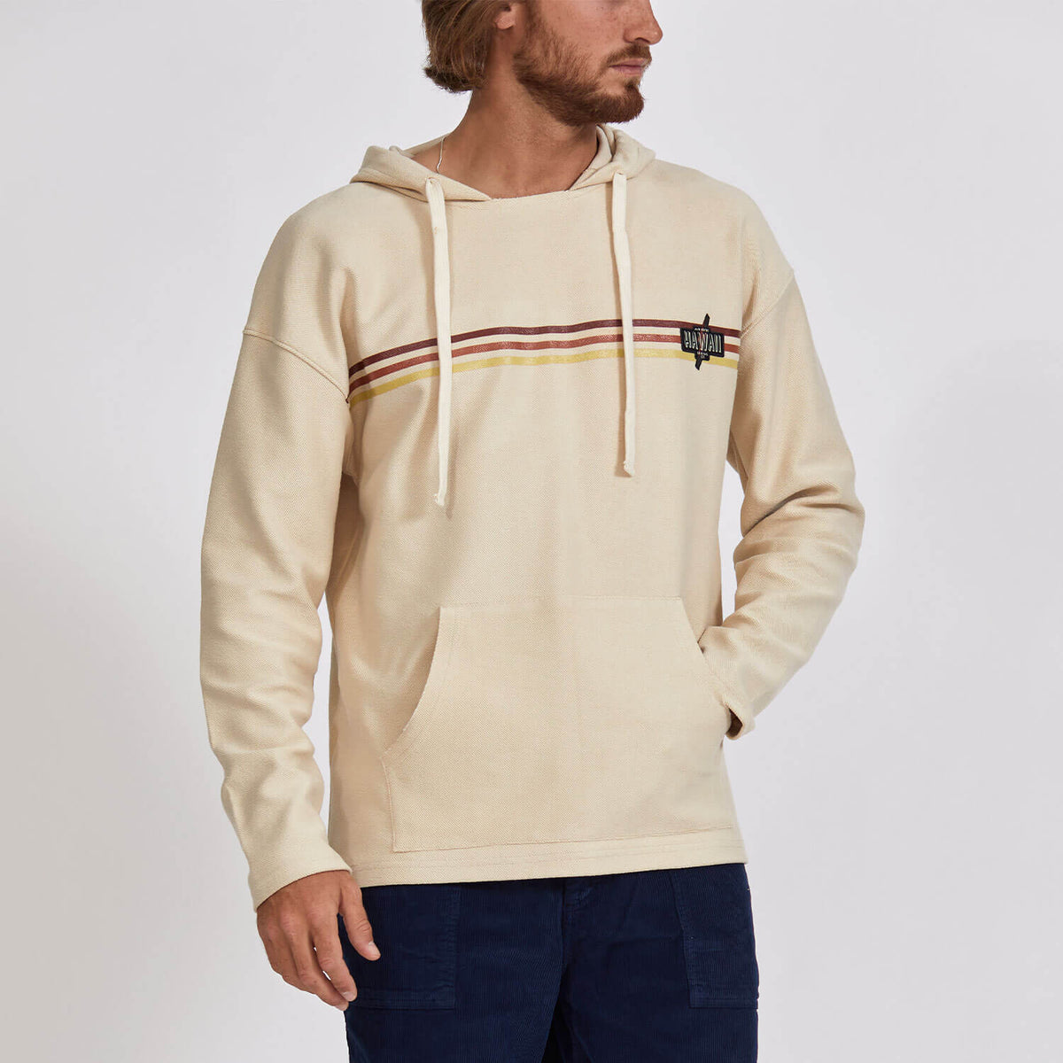 Lightning Bolt - STRIPED FRONT REGULAR HOODIE - 24SMASWH003W10000M