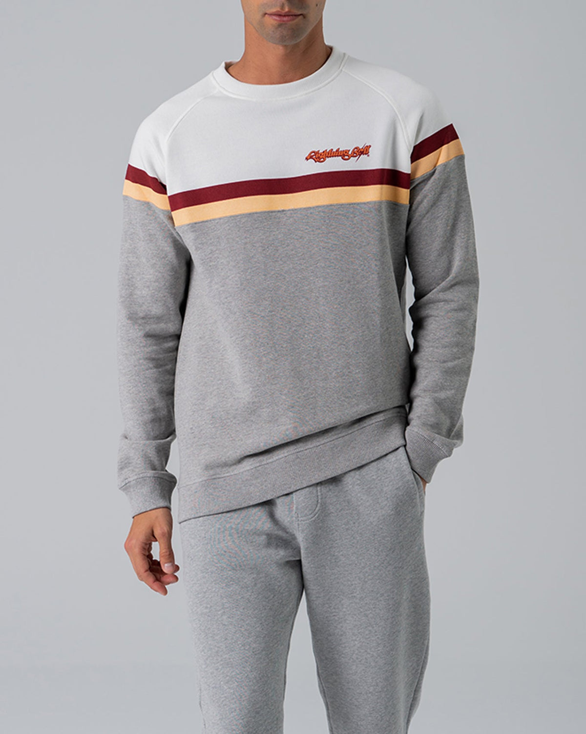 Lightning Bolt - SWEATSHIRT COLOR BLOCK AND FRONT PRINT - 20SMASWE011W00000S