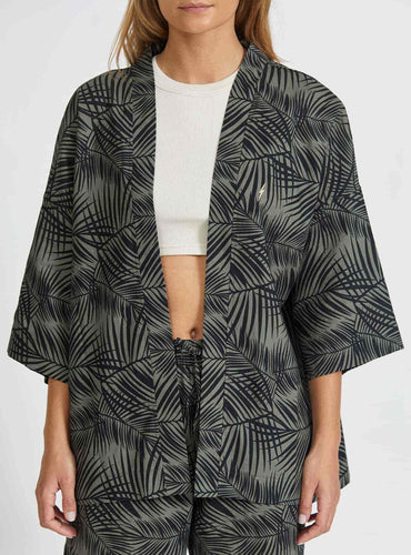 Lightning Bolt - WOMEN'S LINEN KIMONO - 24SWOKIM006G06UNIQ