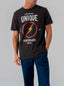 Regular T-Shirt with Front Print - Lightning Bolt