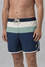 STRIPPED BOARDSHORTS WITH COLOR BLOCK
