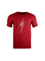 Regular T-shirt with Front Print - Lightning Bolt