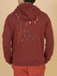 Regular Hoodie with Front and Back Print - Lightning Bolt