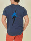 Regular T-Shirt with Back Print - Lightning Bolt