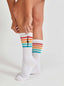 Bolt Cotton Socks with Stripes - Lightning Bolt