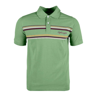 Lightning Bolt - 80' POLO SHIRT  PIQUÉ GREEN - 24SMAPOL002G23000M