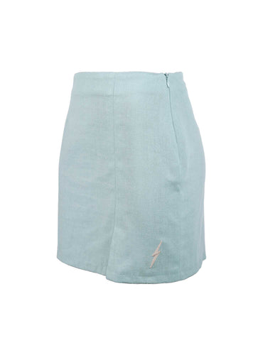 Lightning Bolt - HIGH - WAISTED MINI SKIRT IN LINEN - 24SWOSKT002B6300XS