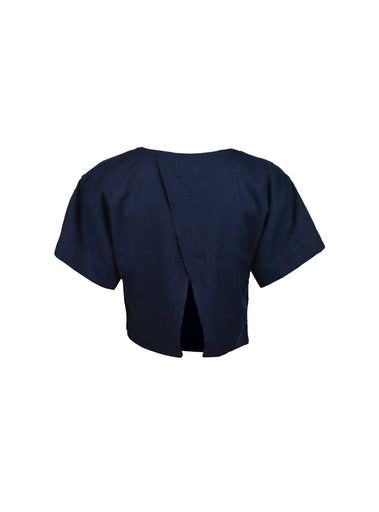 Lightning Bolt - LINEN CROP TOP - 23SWOTOP004B76000S