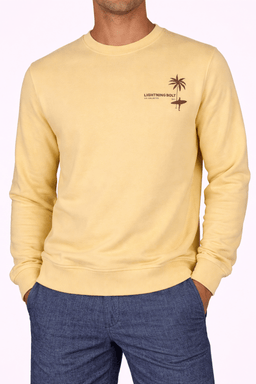 Lightning Bolt - REGULAR FLEECE SWEATSHIRT WITH FRONT PRINT - 24SMASWE001Y11000S
