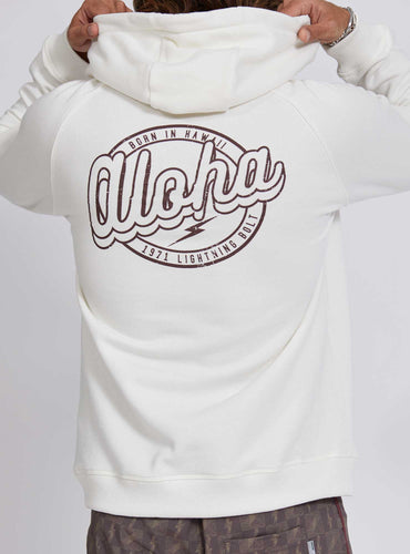 Lightning Bolt - REGULAR HOODIE WITH FRONT AND BACK PRINT - 24SMASWH016W03000S