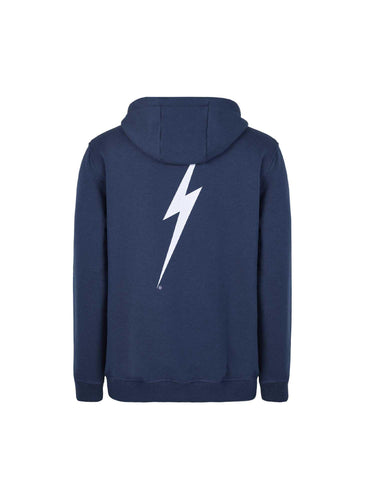 Lightning Bolt - REGULAR RECYCLED-COTTON HOODIE WITH FRONT AND BACK PRINT - 99AMASWH009B02000S