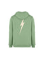 Lightning Bolt - REGULAR RECYCLED - COTTON HOODIE WITH FRONT AND BACK PRINT - 99AMASWH009G23000S