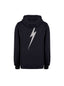 Lightning Bolt - REGULAR RECYCLED - COTTON HOODIE WITH FRONT AND BACK PRINT - 99AMASWH009K01000S