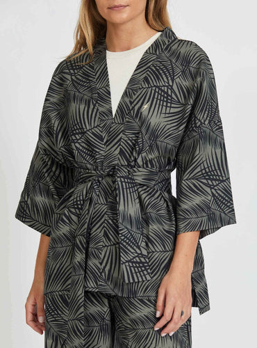 Lightning Bolt - WOMEN'S LINEN KIMONO - 24SWOKIM006G06UNIQ